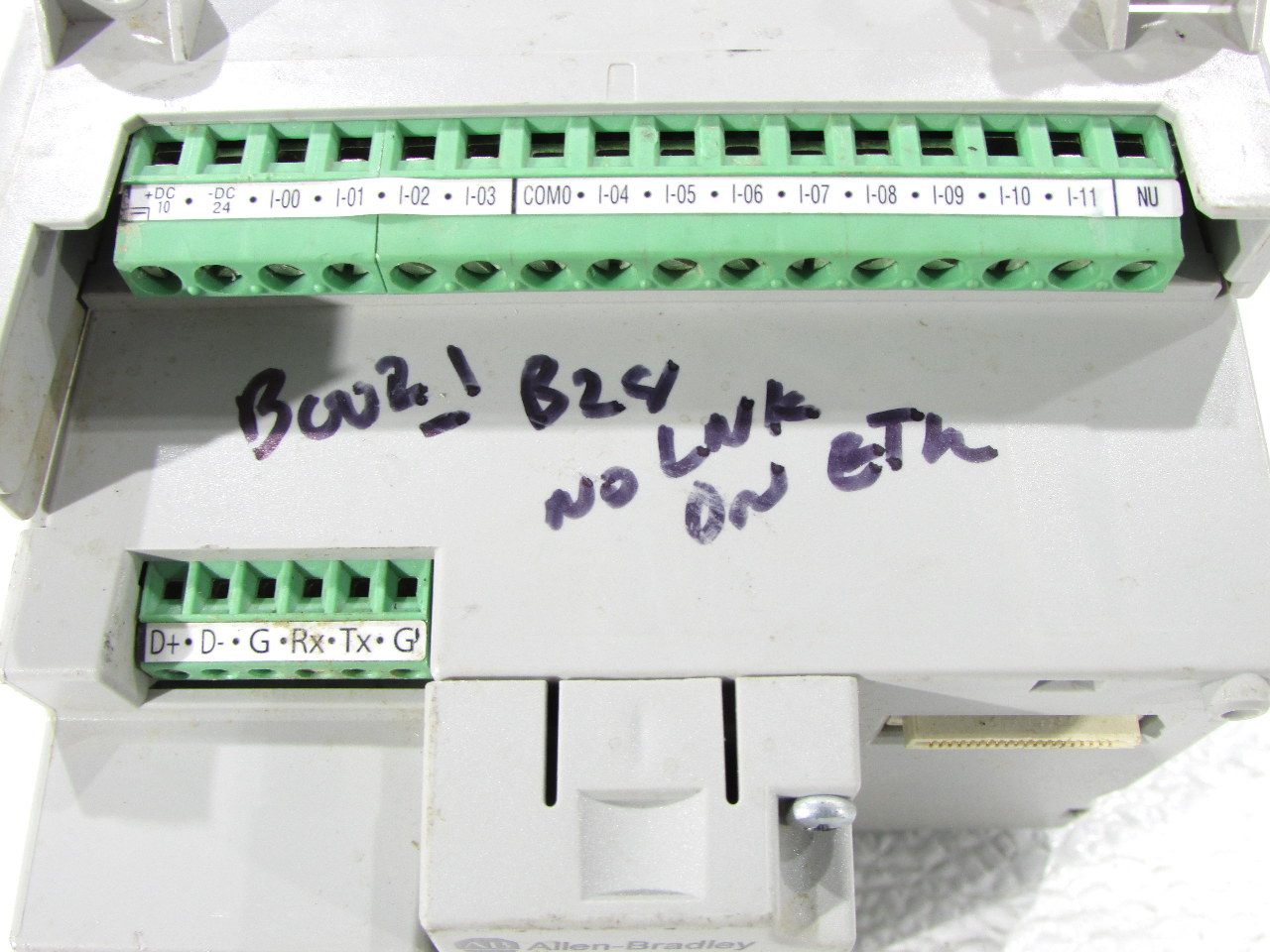 * 2016 ALLEN BRADLEY MICRO820 2080-LC20-20QBB B ITHERNET IP w/ 2080 ...
