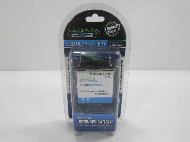 DIGITAL ENERGY 2400mAh 8.9Wh 3.7V BATTERY FOR MOTOROLA BP6X