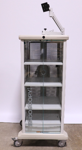 * STRYKER ENDOSCOPY 240-099-011 STANDARD WORKSTATION CART W/ ARM