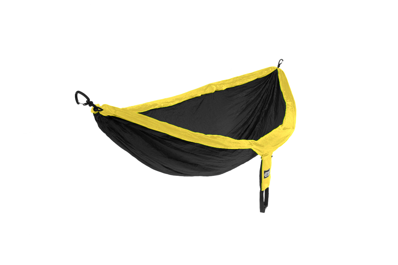 eagles nest outfitters eno doublenest hammock black yellow ebay eagles nest outfitters eno doublenest hammock black yellow ebay