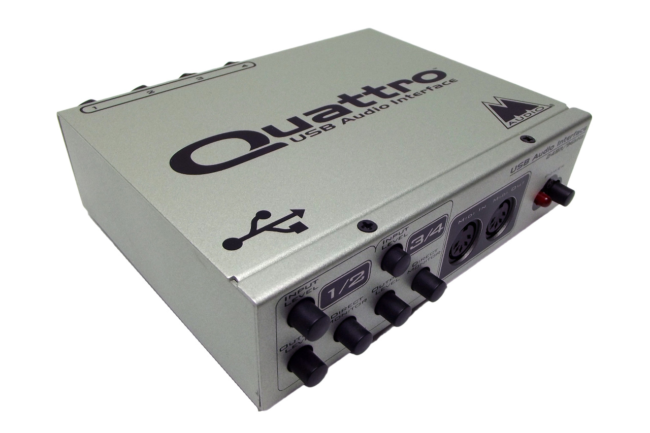 MAudio Quattro USB MIDI Interface 4 x 4 Analog to 24/96 DIGITAL