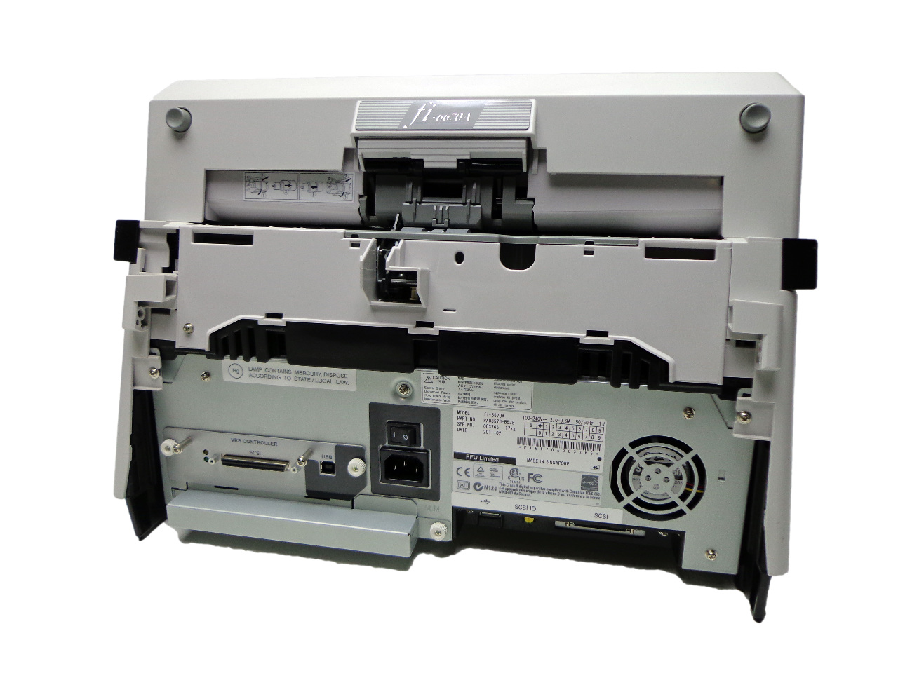 Fujitsu fi6670A Color DUPLEX Document Scanner PA03576B535 + VRS