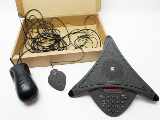 Polycom Sound Station Premier System with extended microphone and power supply