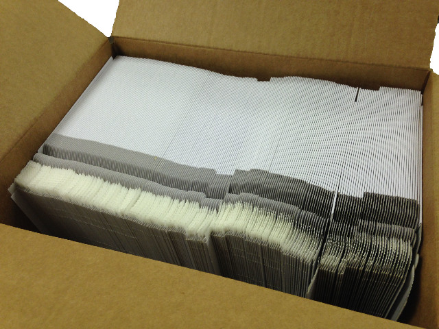 200 CD/DVD White Cardboard Mailers, Self Seal Mailers with Flap (6" x 6 3/8")