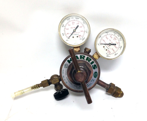 Harris 92-250 650L Compressed Gas Regulator 400/4000 PSI 2800/2800 kPa Gauges