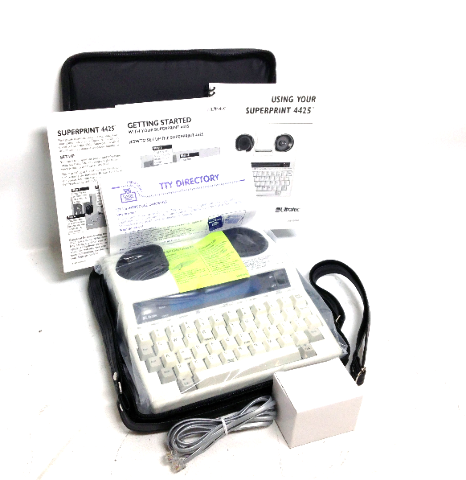 Ultratec 4425 Superprint Text Telephone TTY Announcer for Hearing Impaired Deaf
