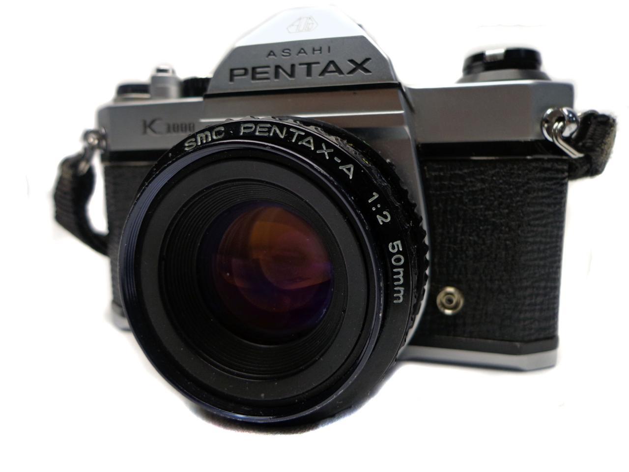 Asahi Pentax K 1000 Camera Pentax 50mm Lens Sears 202 Zoom Lens Vivitar