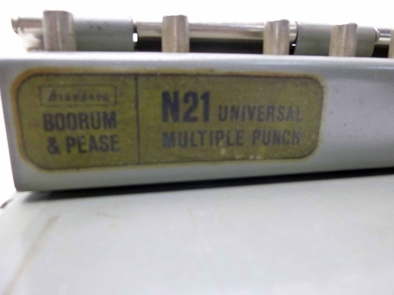 Vintage Universal Multiple PAPER Punch Standard N21 BOORUM & PEASE eBay