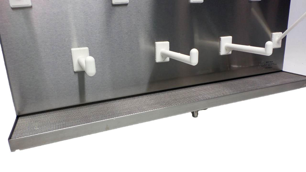 Stainless Pegboard Bottel Drying Rack Inter Dyne 24"x 24" v2424 20 peg