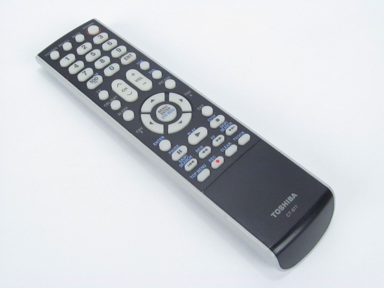 Toshiba CT877 TV/VCR/DVD/CBL/SAT Remote Control ElectronicDepot USA