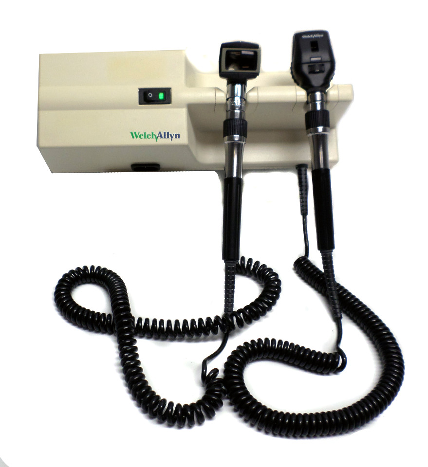 Welch Allyn 767 Integrated Wall System Otoscope Opthalmoscope 25020 /
