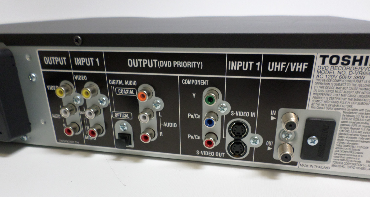 Toshiba HDMI DVD Video Recorder VCR DVR650KU Burner Unit