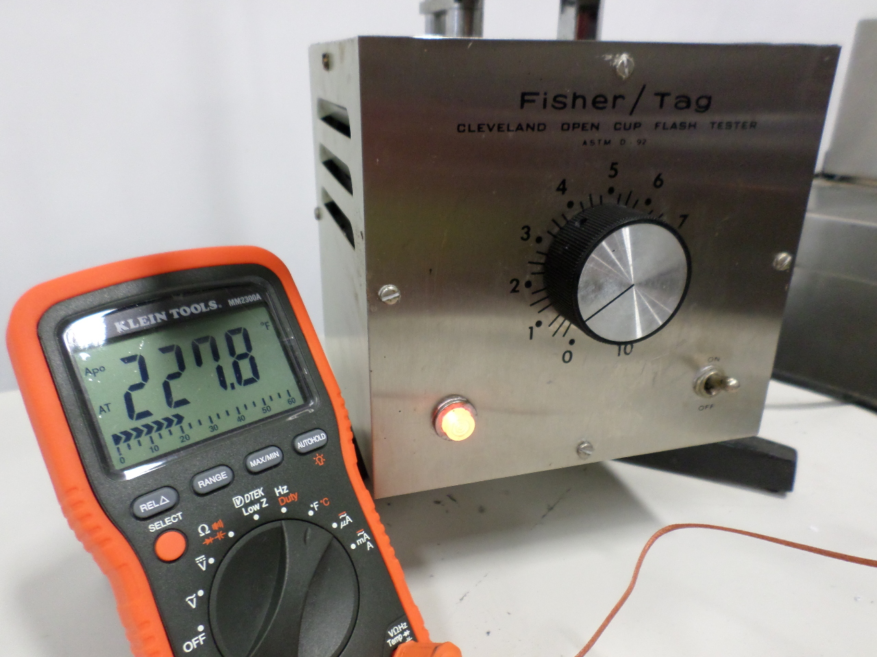 Fisher Scientific Company 13528 Flash Point Tester Cleveland Open Cup