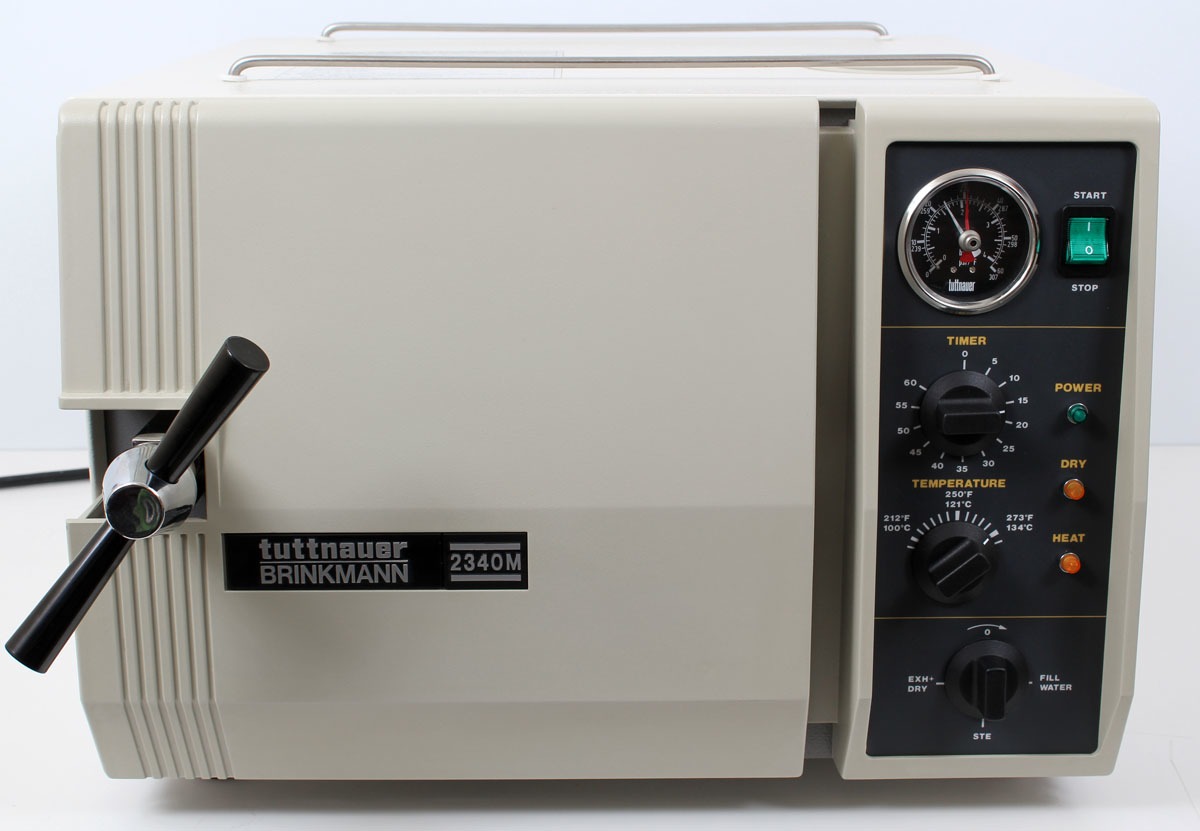 Tuttnauer 2340M Manual Autoclave Benchtop Medical Lab Dental Sterilizer