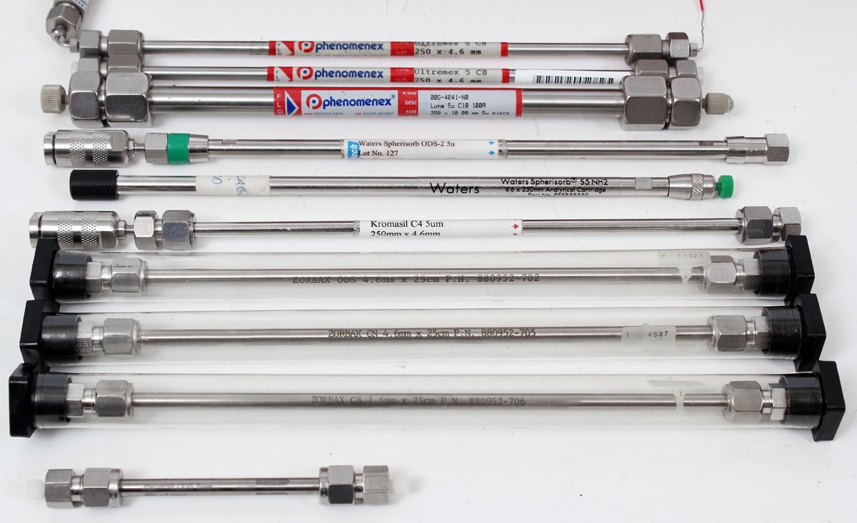 Lot of 11 Phenomenex Waters Alltech Zorbax Spherisorb Luna Ultremex