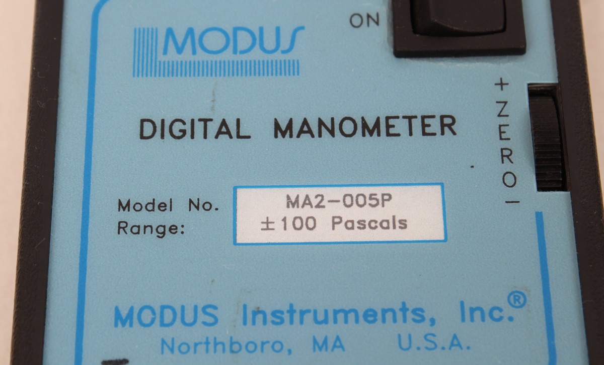 Modus DIgital Manometer Range + 100 Pascals MA2005P eBay