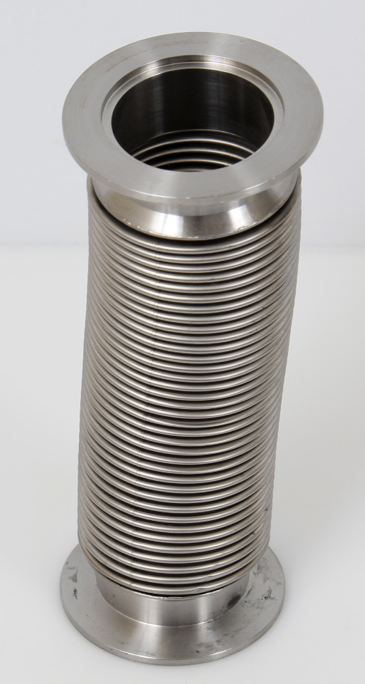 Stainless High Vacuum Pipe Flexible Bellows Tube NW50 KF50 Flange 7.5