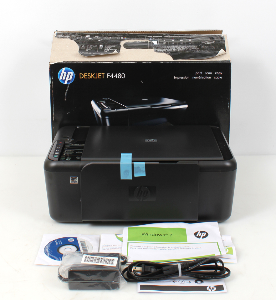 HP Deskjet F4480 AllInOne Inkjet Printer Scanner Copier 490800300934