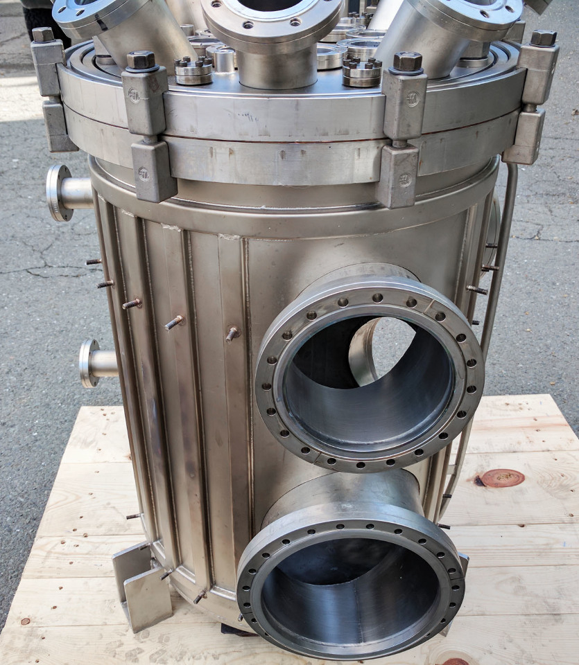 MDC Varian Water Jacketed CF Stainless High Vacuum Chamber w/ Heating