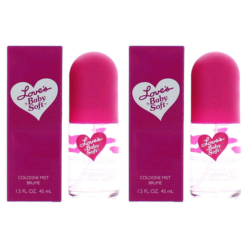 LOVE'S BABY SOFT by DANA WOMEN 1.5 oz (45 ml) Cologne Mist Spray 1 or 2