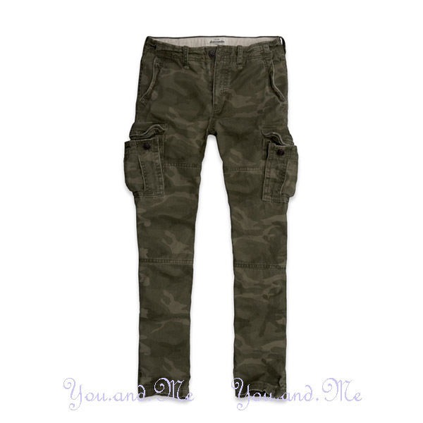 NEW ABERCROMBIE FITCH KIDS A&F Boys Cargo Pants Camo Slim Fit 1216