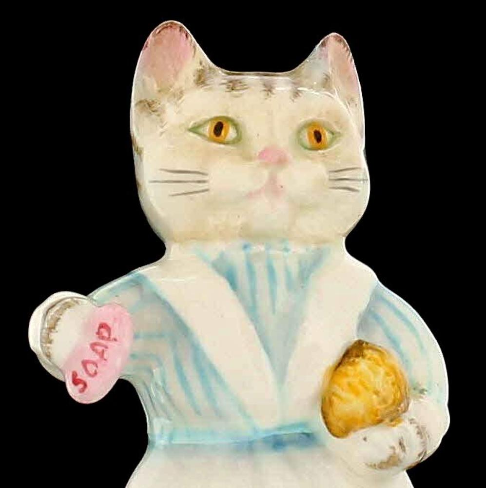 VINTAGE BEATRIX POTTER "TABITHA TWITCHETT" CAT FIGURINE WARNE CO