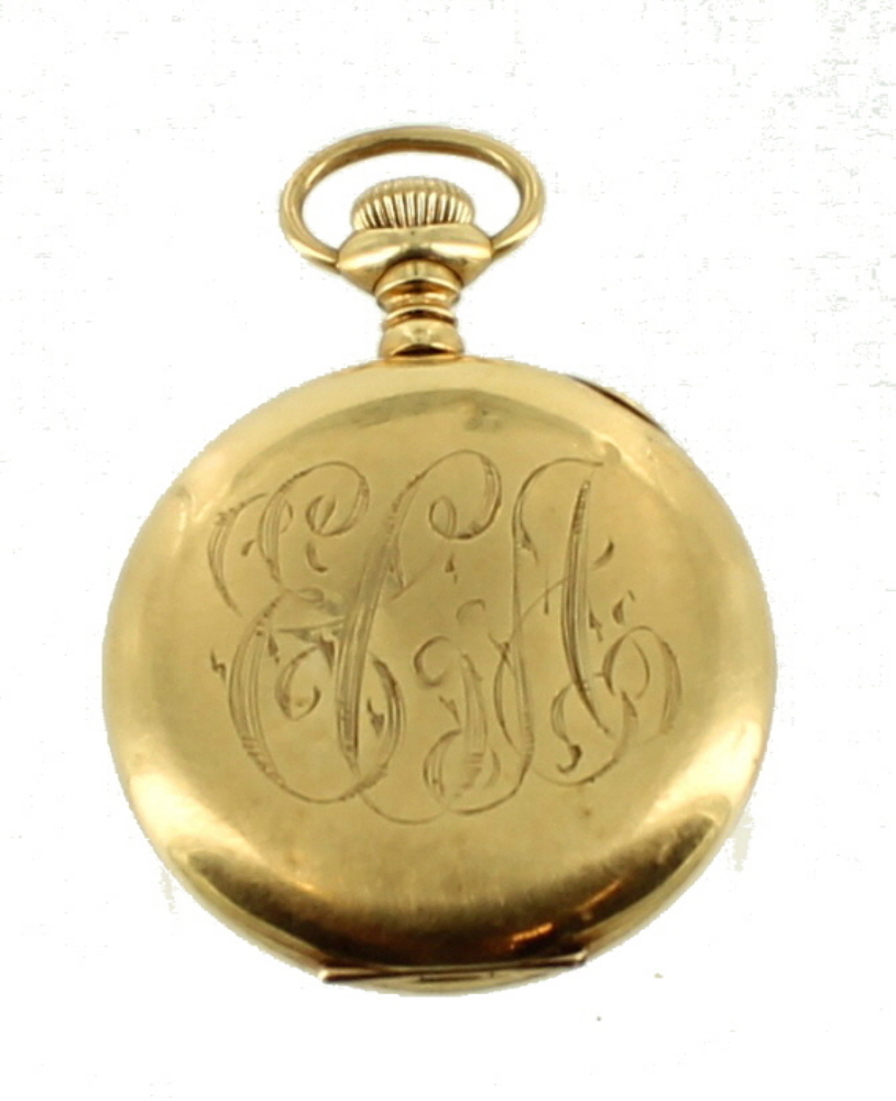 ANTIQUE ELGIN 14K GOLD POCKET WATCH OPEN FACE 1905 7 JEWELS LADIES