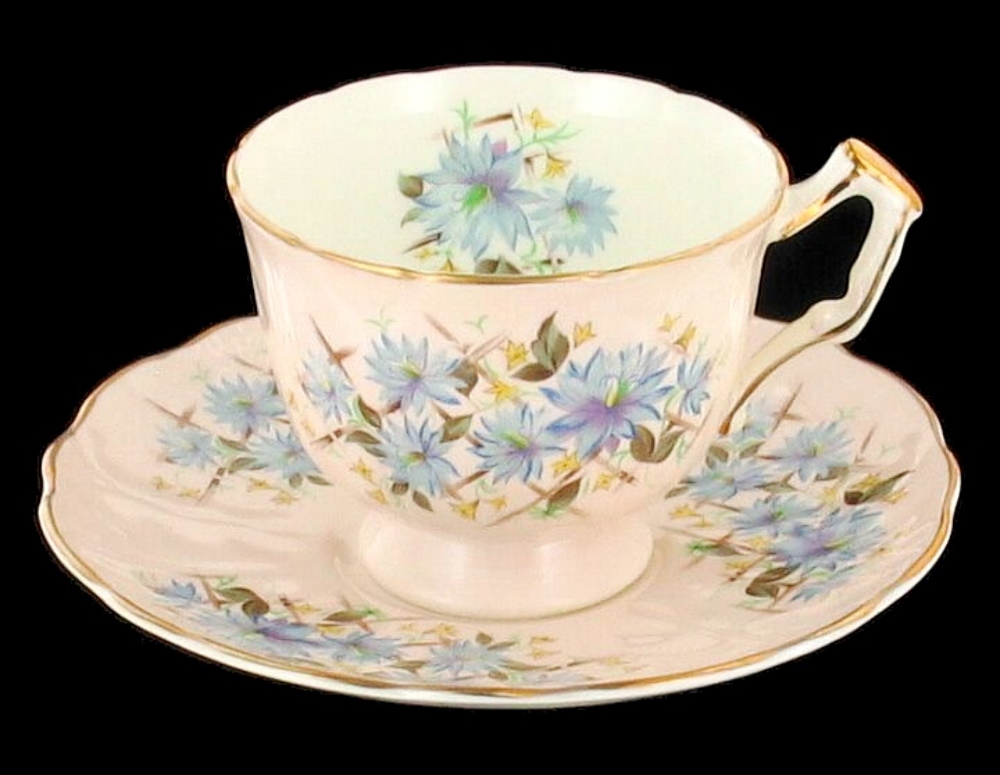 VINTAGE AYNSLEY BONE CHINA BLUE BACHELOR BUTTONS CUP SAUCER DESERT PLATE ENGLAND eBay