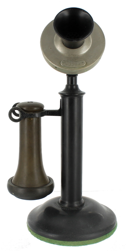 1ST ANTIQUE 20 SERIES WESTERN ELECTRIC 329 CANDLESTICK TELEPHONE 1904