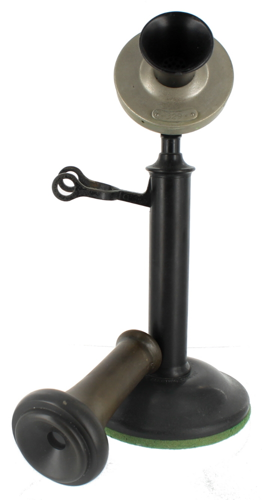 1ST ANTIQUE 20 SERIES WESTERN ELECTRIC 329 CANDLESTICK TELEPHONE 1904