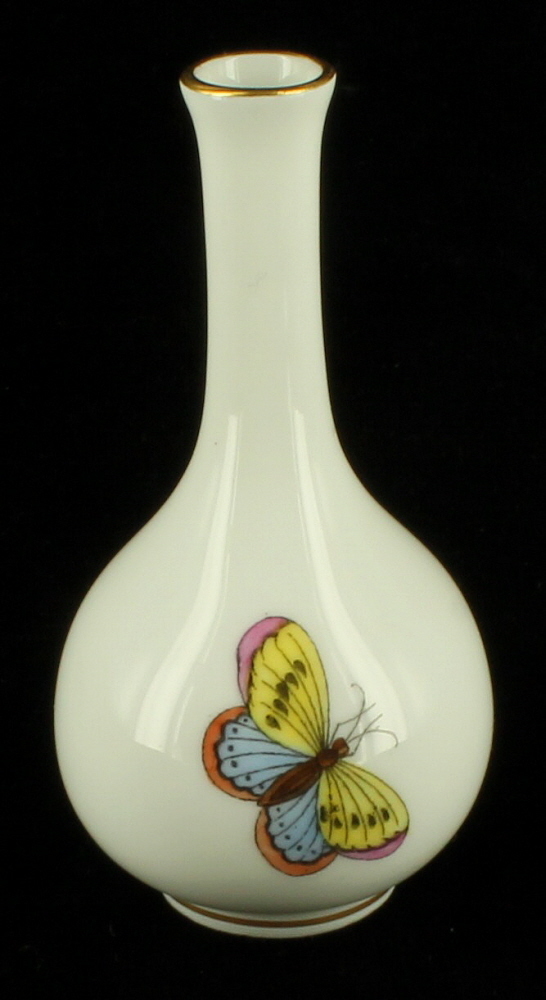 VINTAGE HEREND ROTHSCHILD BIRD PORCELAIN BUD VASE 3 1/2" HUNGARY eBay