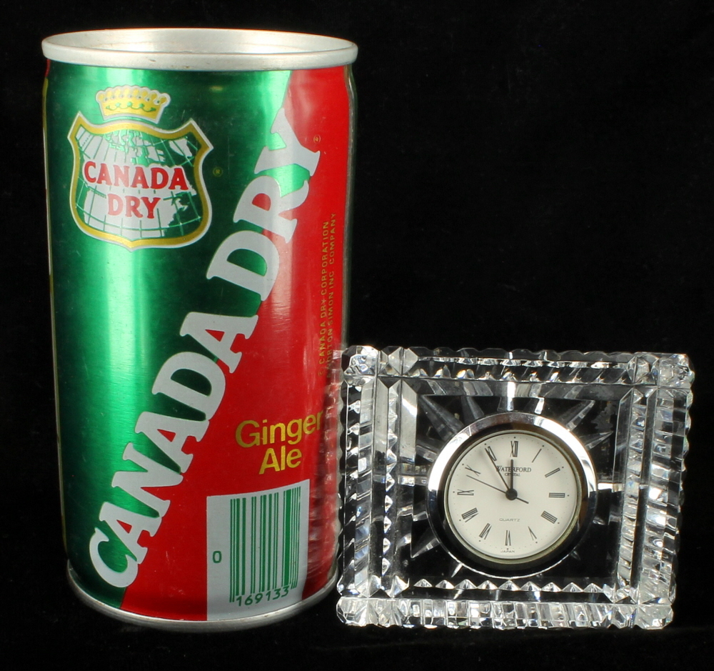 Waterford Crystal Square Desk or Mantle Clock Working NEW BATTERY