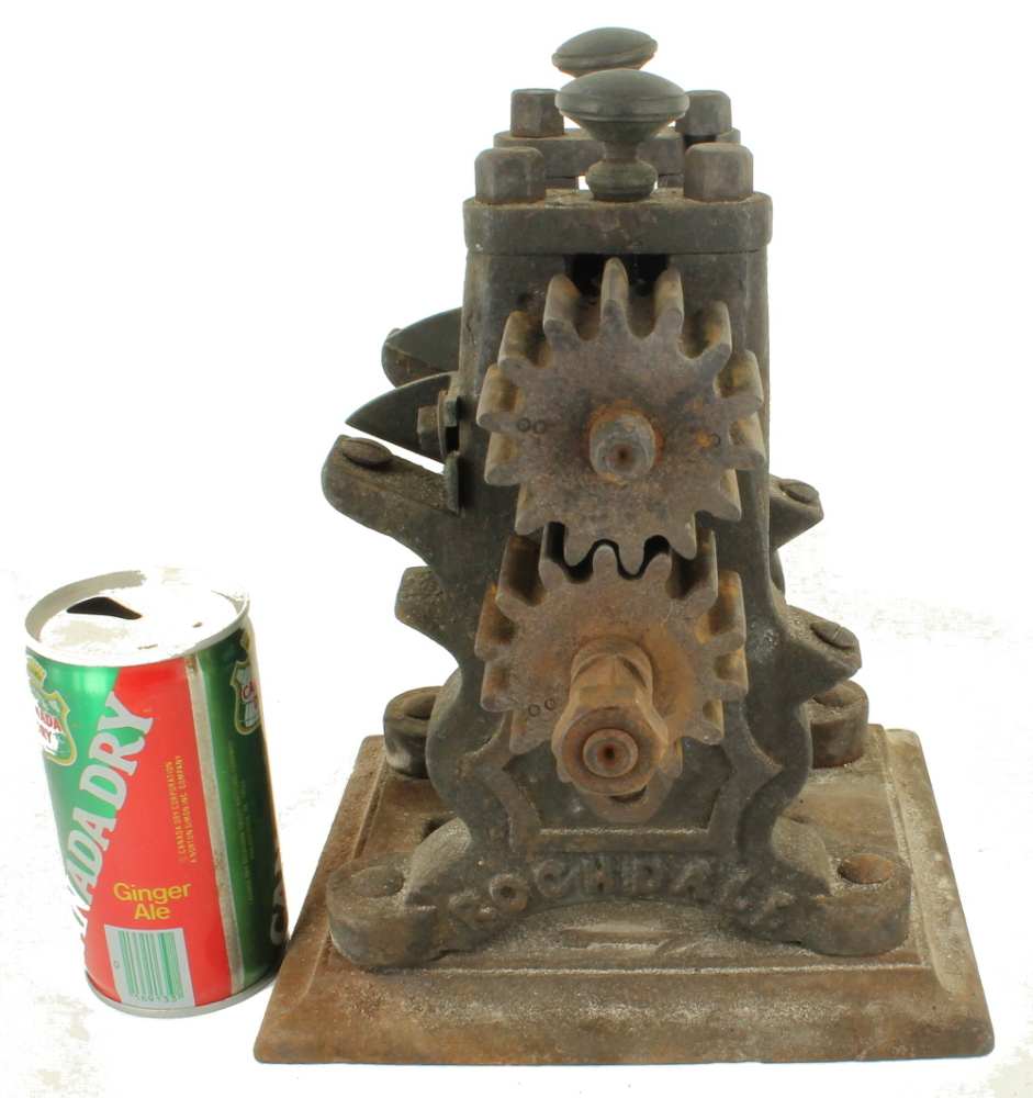 ANTIQUE VICTORIAN L. COLLIER & SON CANDY ROLLER PRESS MOLD MACHINE