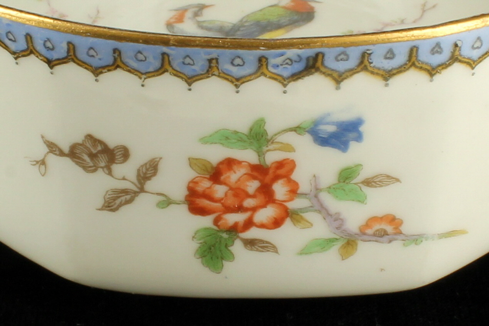 Antique Haviland Limoges ParadiseEden Bird Of Paradise Cranberry Soup