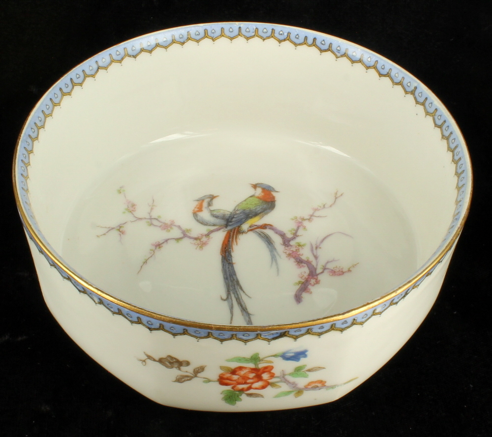 Antique Haviland Limoges ParadiseEden Bird Of Paradise Cranberry Soup