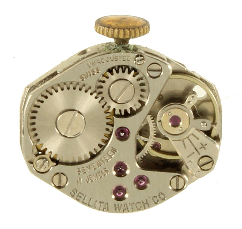 Vintage 10K RGP Bezel Swiss La Marque Sellita Watch Co 17 Jewels Scarab