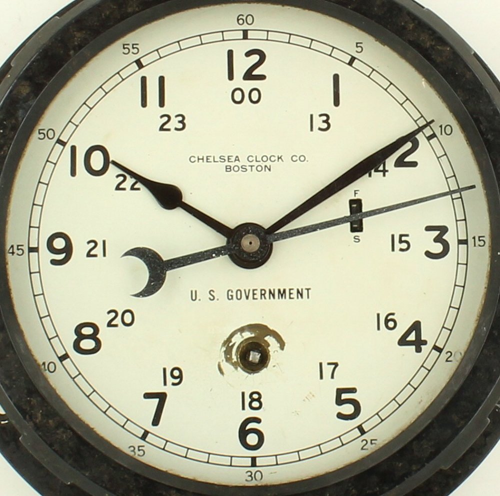 Vintage Nautical Chelsea Clock US Government USS John F Kennedy Ship CV