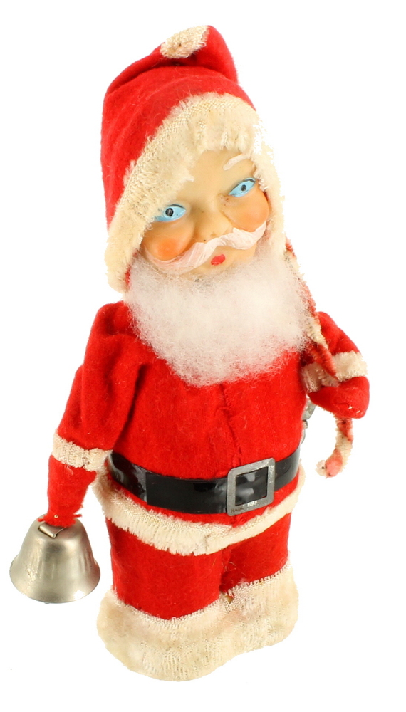vintage alps santa claus christmas wind up toy celluloid vintage alps santa claus christmas wind up toy celluloid