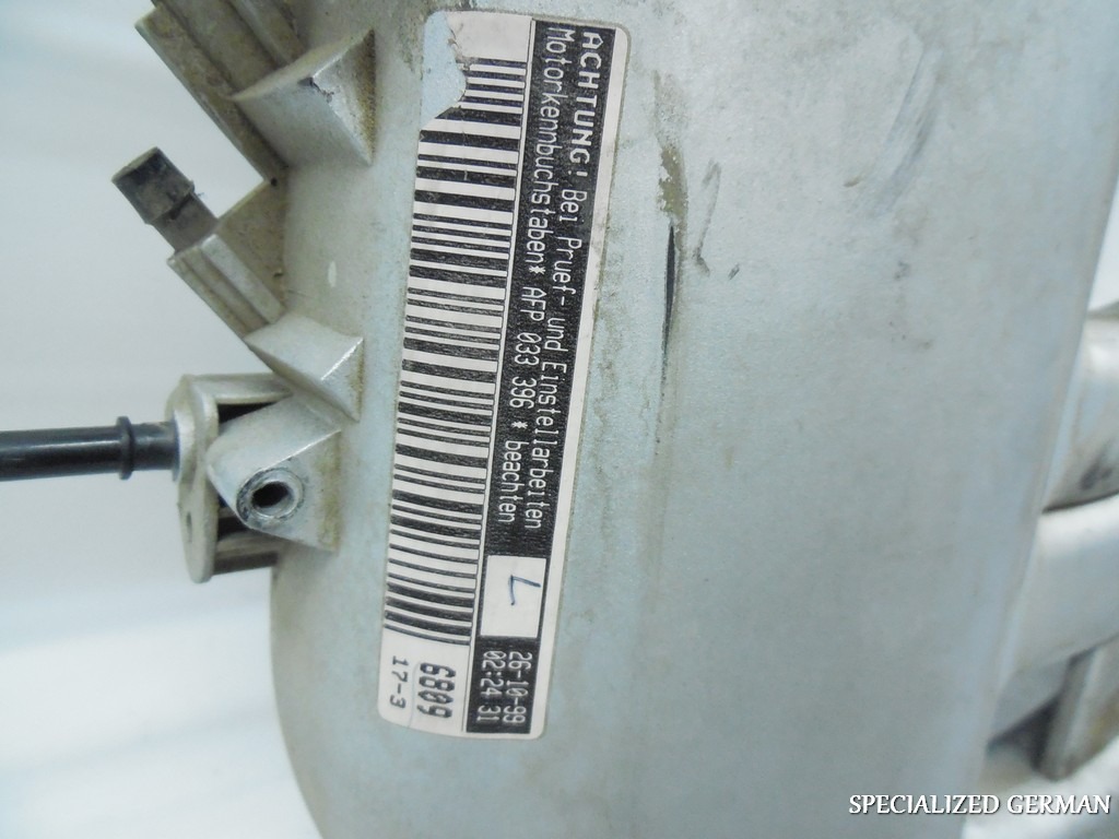 1999 2000 2001 Volkswagen Jetta Gti Vr6 Afp Upper Intake Manifold