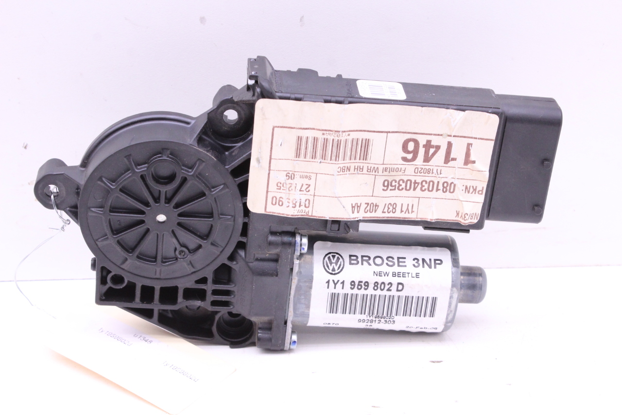 2006 2007 2008 2009 2010 Volkswagen Beetle right power window motor