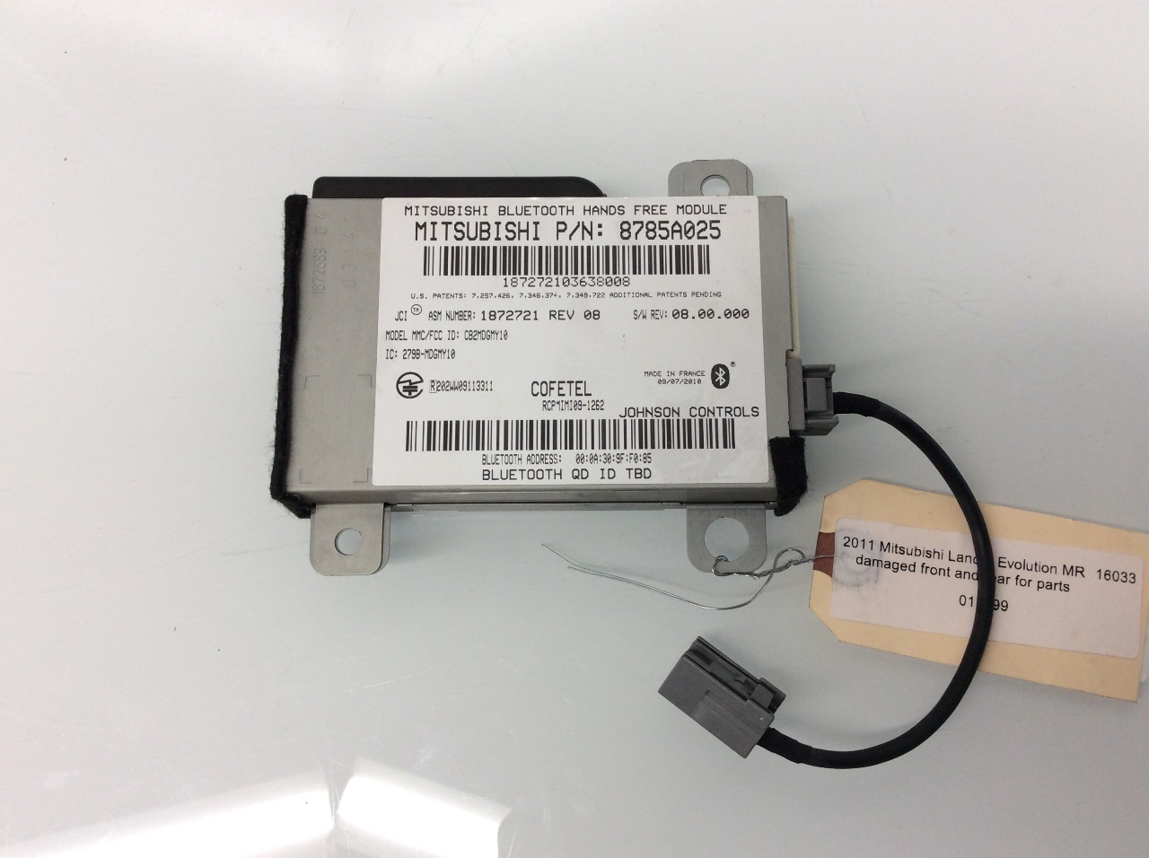 2010 2011 2012 Mitsubishi Lancer Outlander bluetooth module hands free