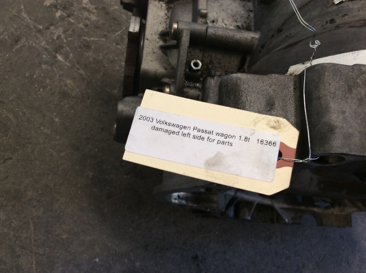 2002 2003 2004 2005 Volkswagen Passat transmission automatic fwd 1.8