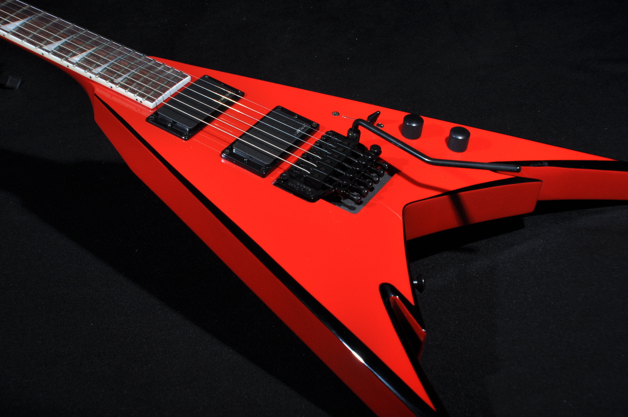 JACKSON DEMMELITION PDX2 KING V GUITAR RED/BLK BEVELS StreetSoundsNYC