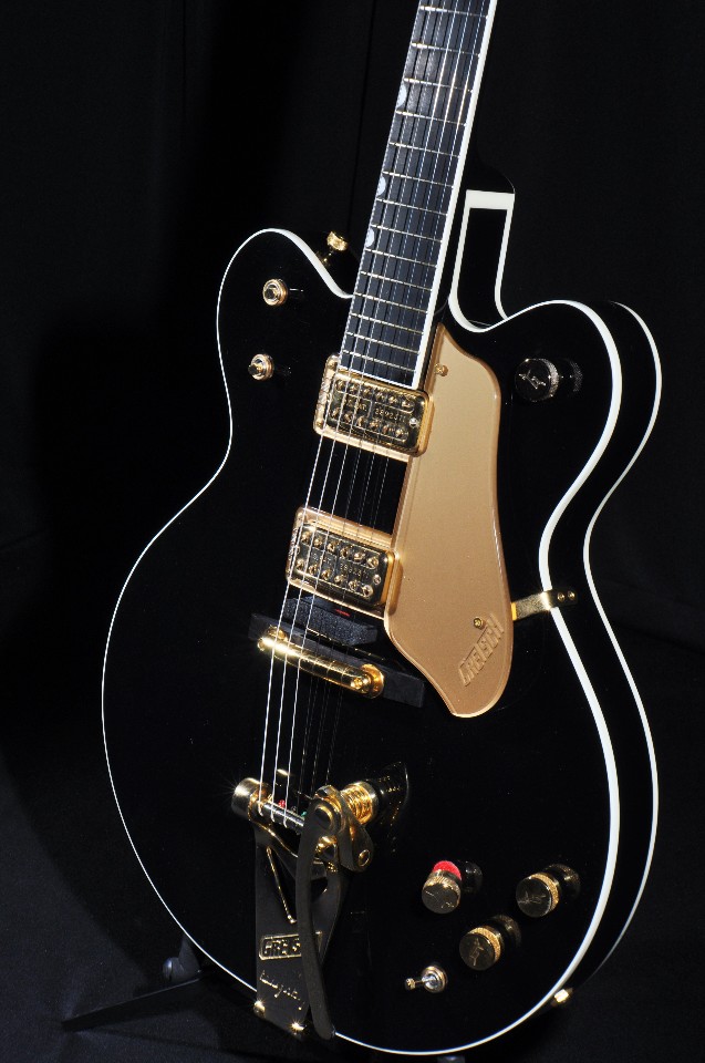 GRETSCH G6120DCBK BLACK DOUBLE CUTAWAY GUITAR W/TV JONES LIMITED