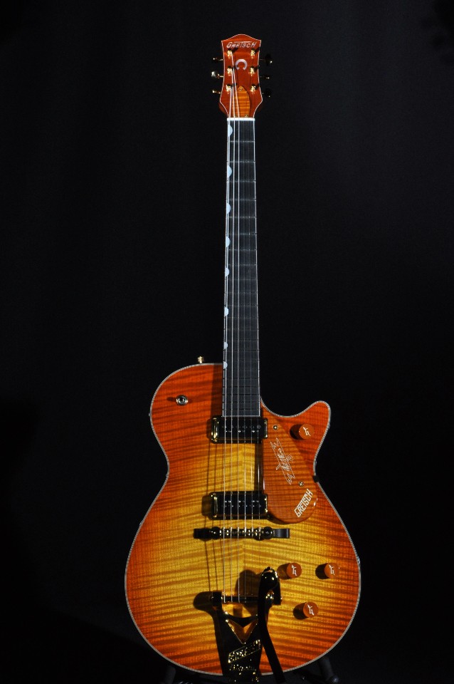 GRETSCH USA CUSTOM G6121 FLAMED MAPLE TOP TOBACCO BURST GUITAR