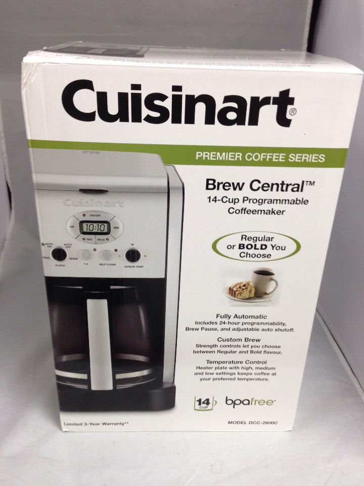 Cuisinart Coffee Maker - 14 cup - Stainless steel DCC-2600 - NEW eBay