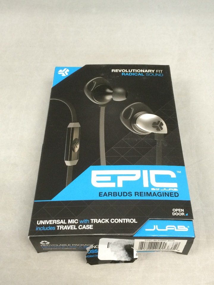 Jlab Jbuds Epic Earbuds With 13mm C3 Massive Drivers Cush Fins