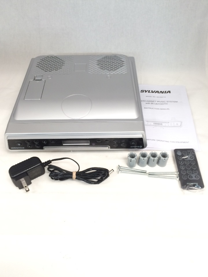 Sylvania SKCR2713 Under Counter CD Player with Radio and Bluetooth