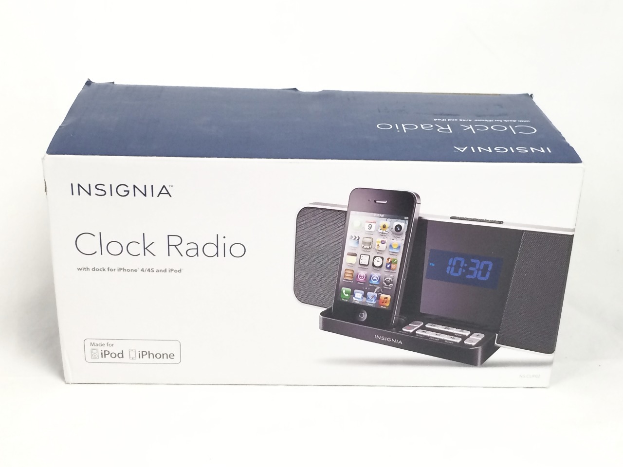 Insignia Clock Radio with dock for iPhone 4/4s Buy Stuff Store