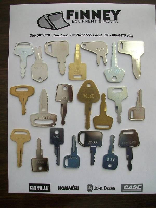 John Deere Skid Steer >> Heavy Equipment Multi Key Set Cat Case Deere Komatsu | Finney Equipment and Parts John Deere Skid Steer >> Heavy Equipment Multi Key Set Cat Case Deere Komatsu | Finney Equipment and Parts